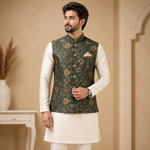 Ethnora Global Nehru Jacket - Premium Indian Ethnic Wear